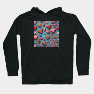 Colorful candies and gingerbread pattern Hoodie